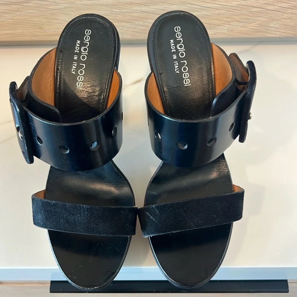 SERGIO ROSSI Platform Sandals - Picture 3 of 12
